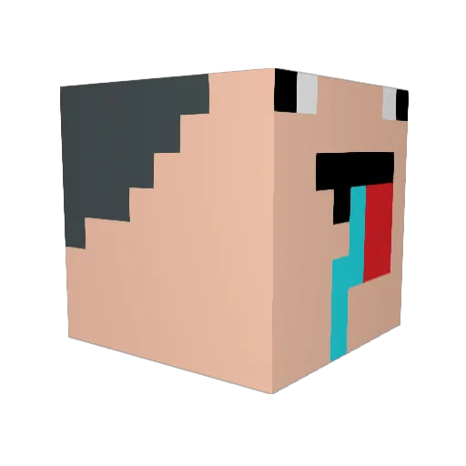 nongpe007 Minecraft avatar head, 3D render