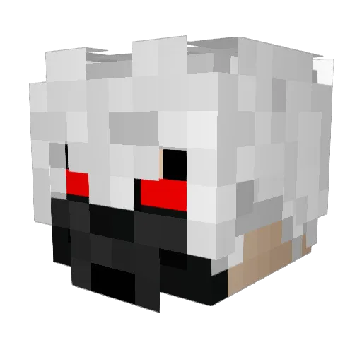 nonhit Minecraft avatar head, 3D render