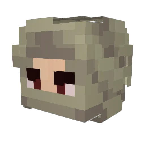 nonizc Minecraft avatar head, 3D render