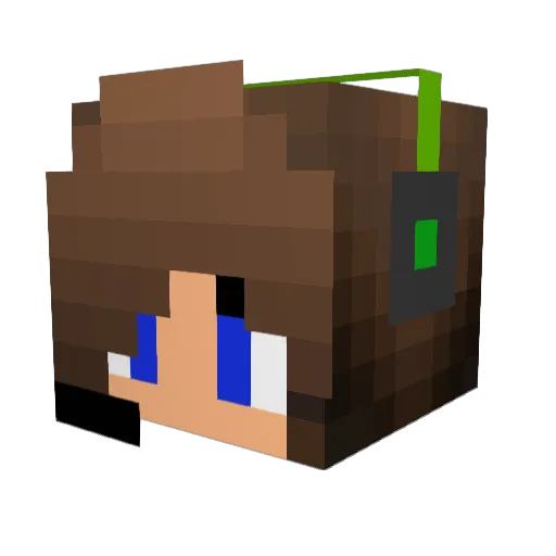 nonna2k Minecraft avatar head, 3D render