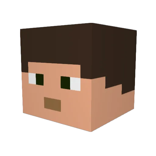 nono137 Minecraft avatar head, 3D render