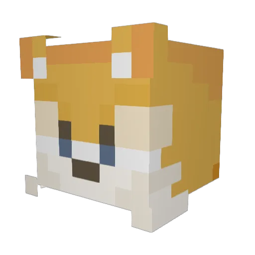 nono_s Minecraft avatar head, 3D render