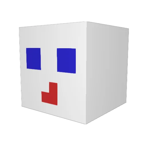 nonokor Minecraft avatar head, 3D render