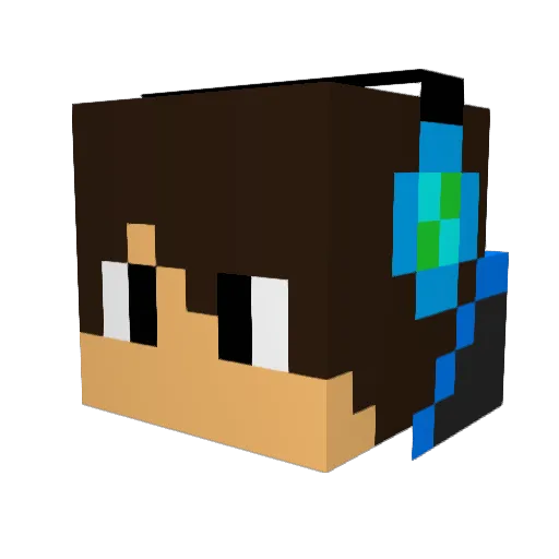 nonolol61 Minecraft avatar head, 3D render