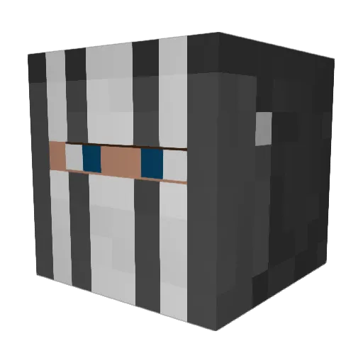nonon215 Minecraft avatar head, 3D render