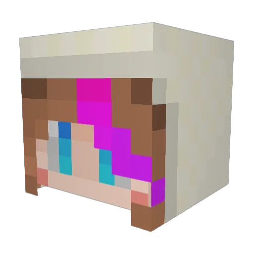 nononono22 Minecraft avatar head, 3D render
