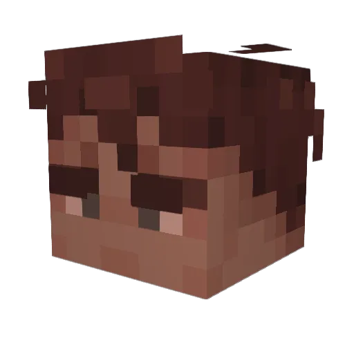 nonoplayer62 Minecraft avatar head, 3D render