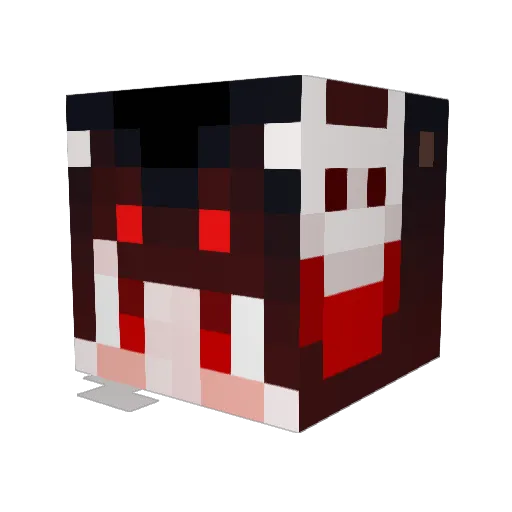 nonorice Minecraft avatar head, 3D render