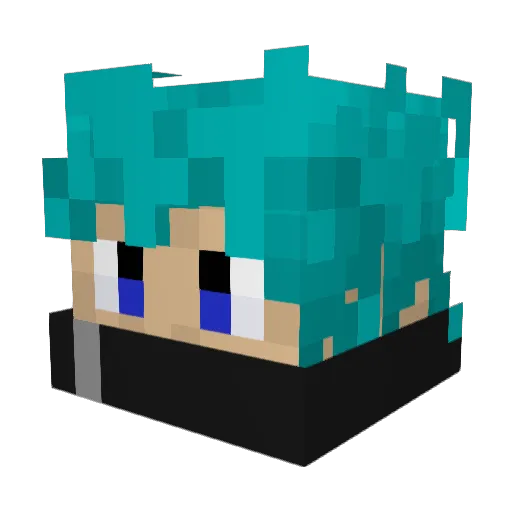 nonorina Minecraft avatar head, 3D render