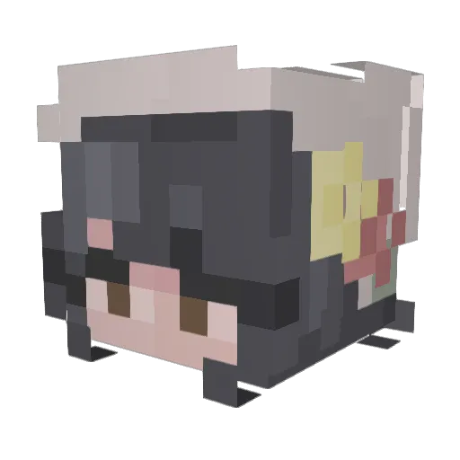 nonova_ Minecraft avatar head, 3D render