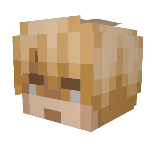 nonstopblob1 Minecraft avatar head, 3D render