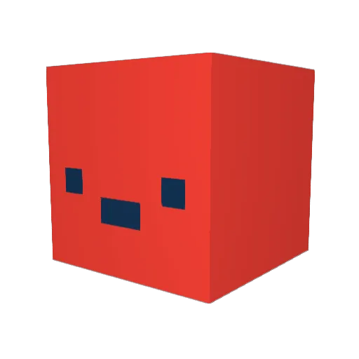 nontai Minecraft avatar head, 3D render