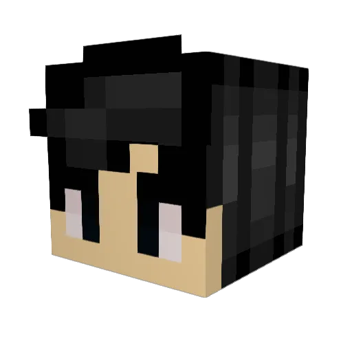 nonxtrpha Minecraft avatar head, 3D render