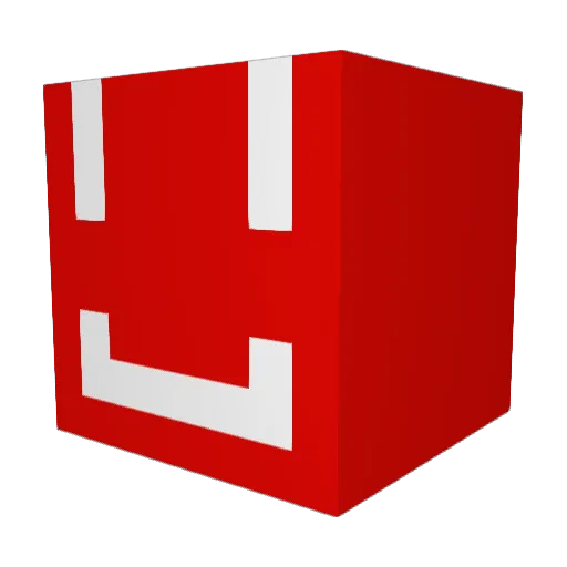 nooARSET Minecraft avatar head, 3D render