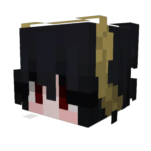 noo_dles Minecraft avatar head, 3D render