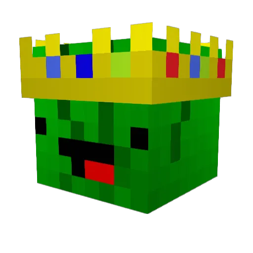 noob211 Minecraft avatar head, 3D render