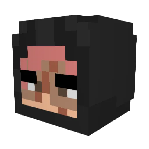 noob_max_123 Minecraft avatar head, 3D render