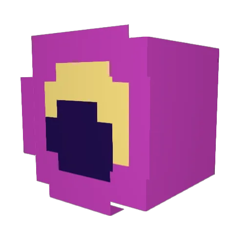 noobcrafte Minecraft avatar head, 3D render