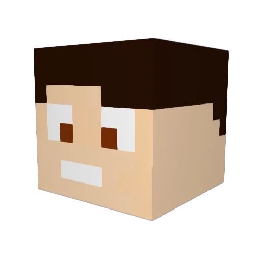 noobdood121 Minecraft avatar head, 3D render