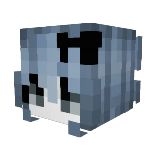 noobek248 Minecraft avatar head, 3D render