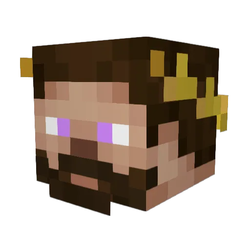 noobishlmao Minecraft avatar head, 3D render