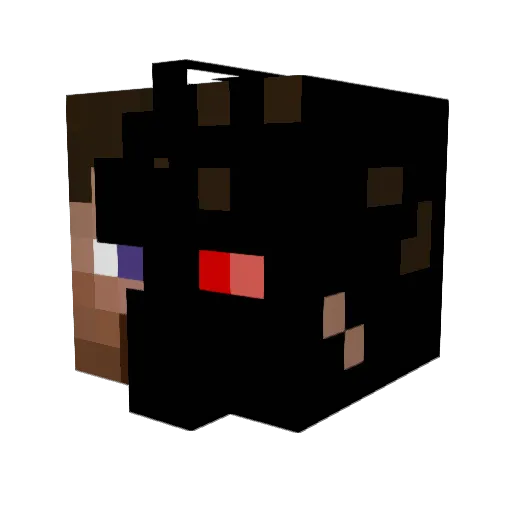 noobkapper Minecraft avatar head, 3D render