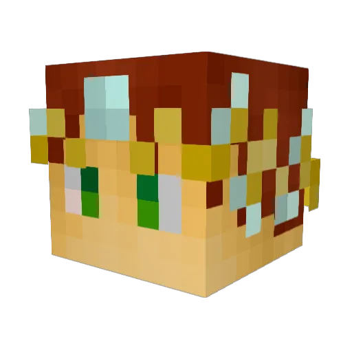noobly_doobly Minecraft avatar head, 3D render