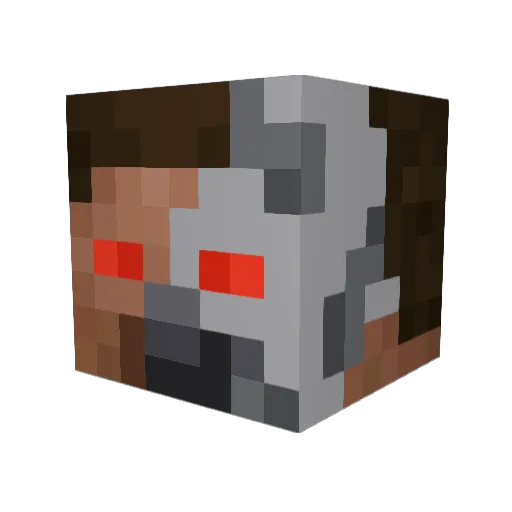 noobmaster0612 Minecraft avatar head, 3D render
