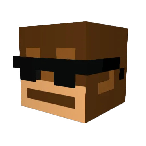 noobmonkey32 Minecraft avatar head, 3D render