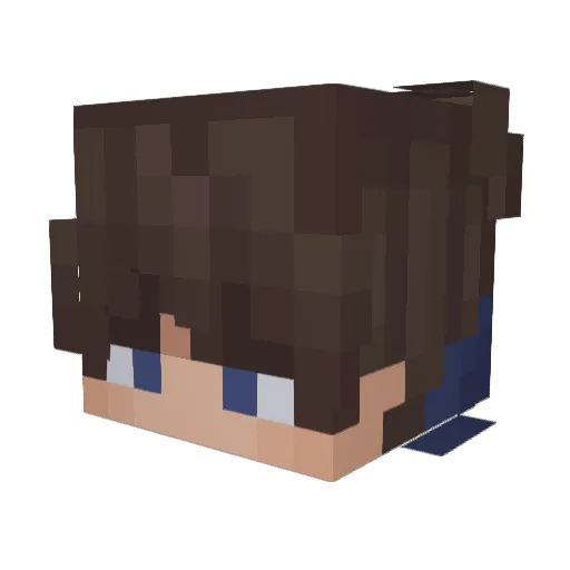 noobomg2 Minecraft avatar head, 3D render
