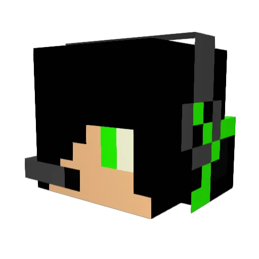 noobpolice Minecraft avatar head, 3D render