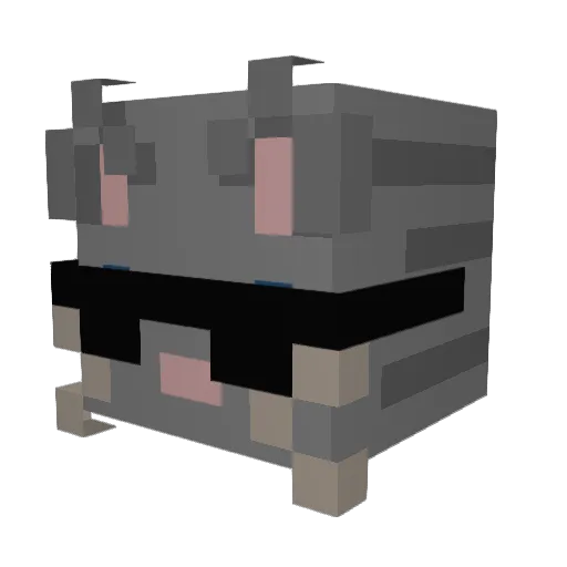 noobson12321 Minecraft avatar head, 3D render