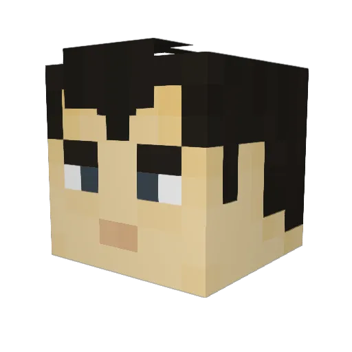 noobstgebest Minecraft avatar head, 3D render