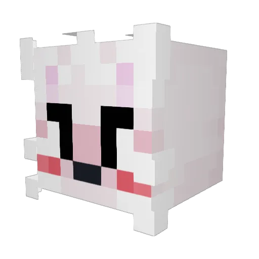 noobyisbae Minecraft avatar head, 3D render