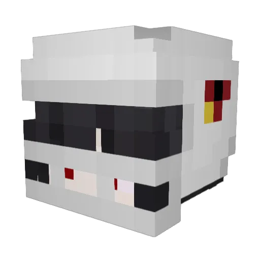 nood Minecraft avatar head, 3D render