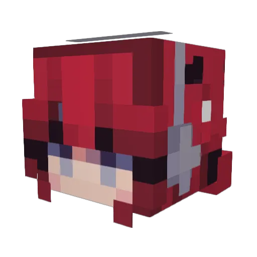 noodle0615 Minecraft avatar head, 3D render
