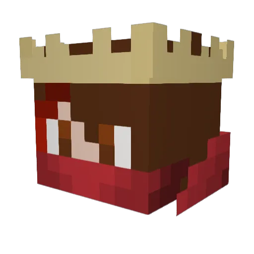 noodle647 Minecraft avatar head, 3D render