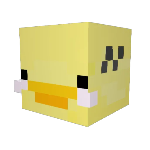 noodleas Minecraft avatar head, 3D render