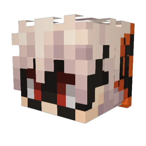 noodlebadoodle Minecraft avatar head, 3D render