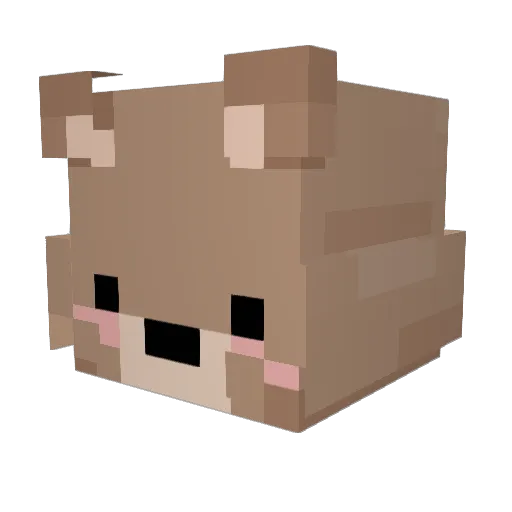 noodlellaa Minecraft avatar head, 3D render