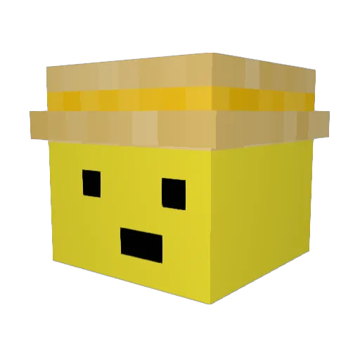 noodlesEXE Minecraft avatar head, 3D render