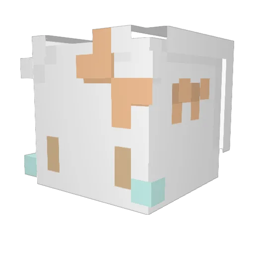 noofu Minecraft avatar head, 3D render