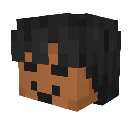 nookNak Minecraft avatar head, 3D render