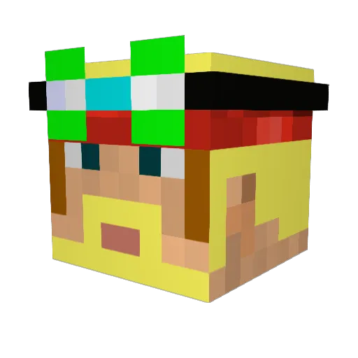 nookalot Minecraft avatar head, 3D render