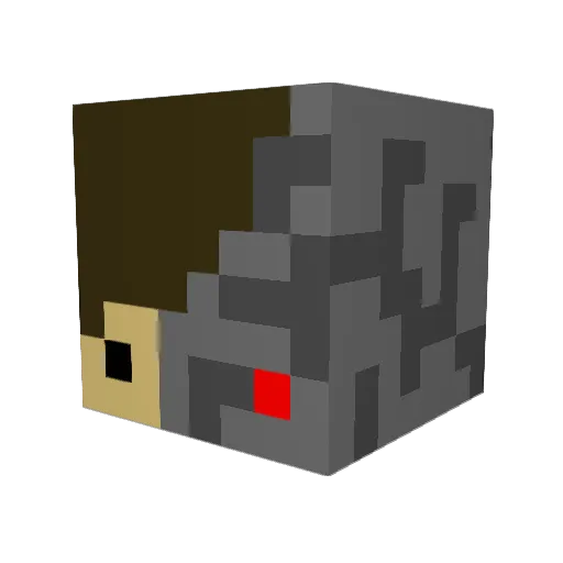 noomoosquid Minecraft avatar head, 3D render