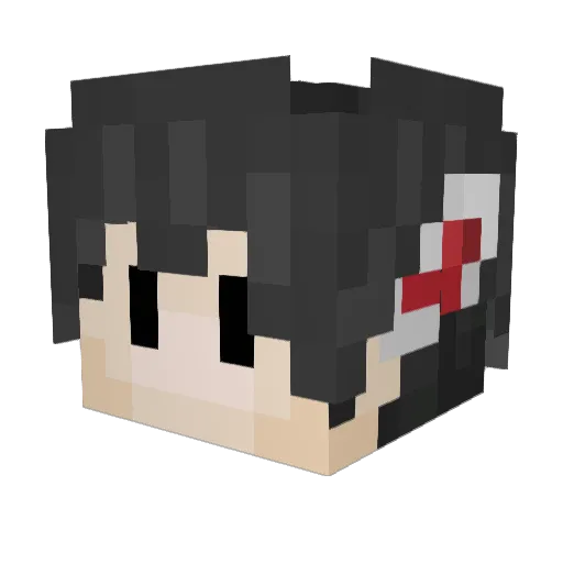 noonebliss Minecraft avatar head, 3D render