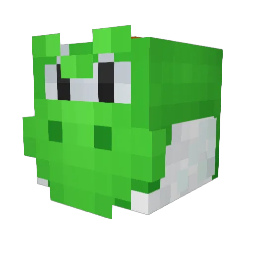 noonnoan Minecraft avatar head, 3D render