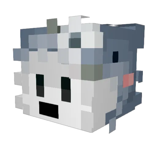 nooooob17 Minecraft avatar head, 3D render