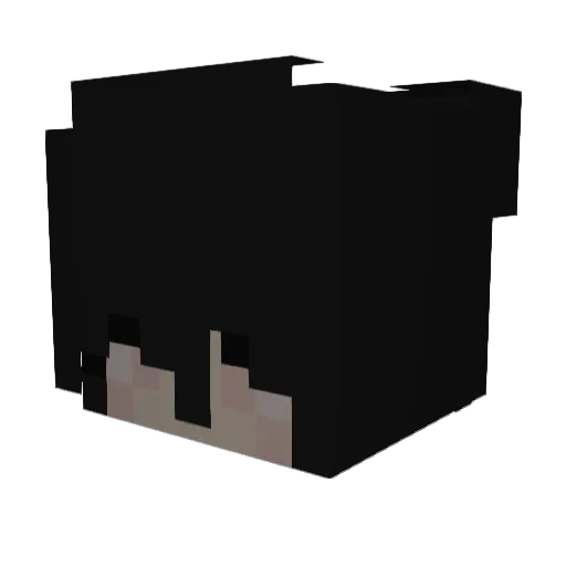 noooraaa Minecraft avatar head, 3D render
