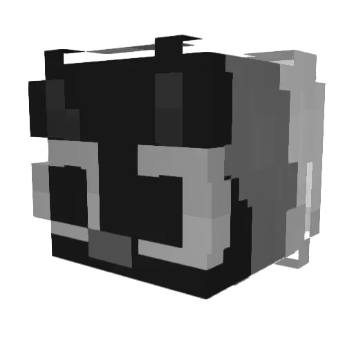 noop30_ Minecraft avatar head, 3D render
